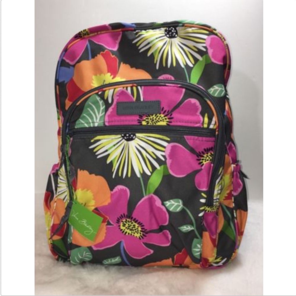 Vera Bradley Jazzy Blooms Campus Backpack Booksack