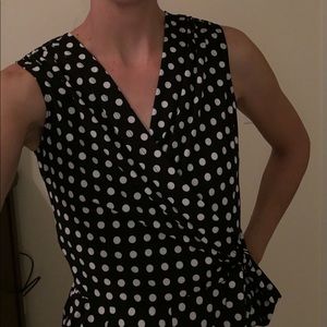 Polka dot jumpsuit. 6 Tall Tiana B (JCPenney)