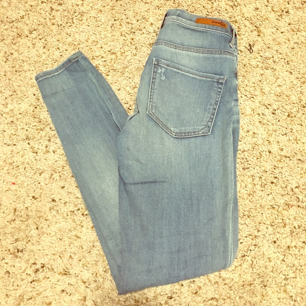 Express high rise jeans