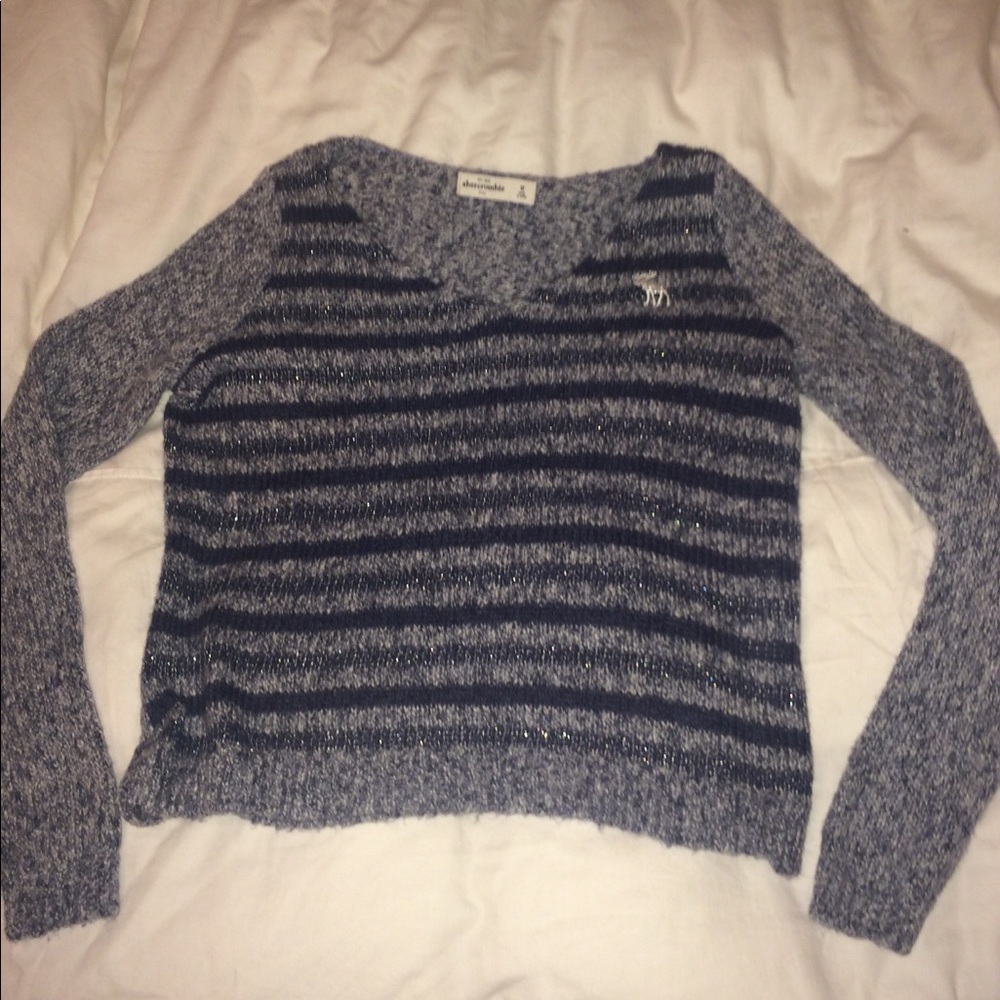 Blue striped small Abercrombie sweater