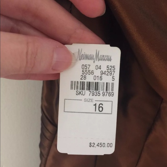 Michael Casey gown 16 NEW Neiman marcus 2450 - Picture 3 of 5