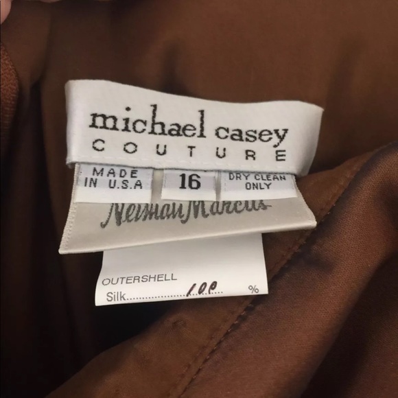 Michael Casey gown 16 NEW Neiman marcus 2450 - Picture 4 of 5