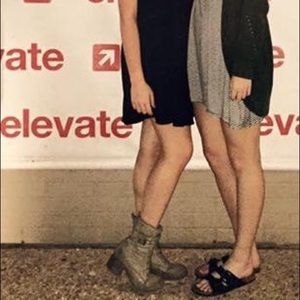 This is the length of the black dress