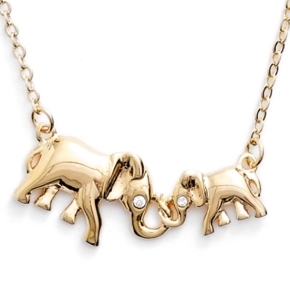Kate spade mom knows best elephant necklace Clearance