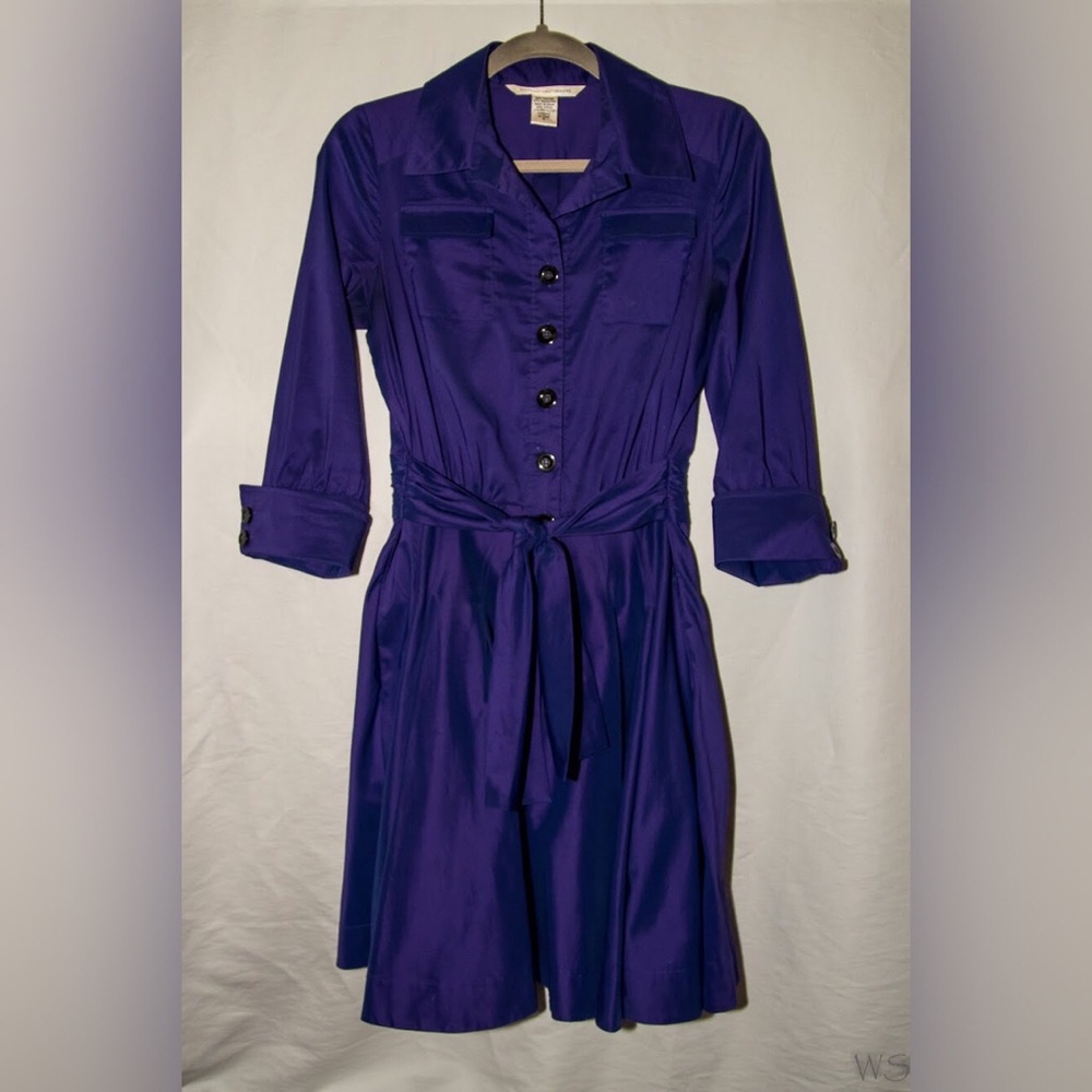 Diane Von Furstenberg Rosina Shirt Dress - Purple