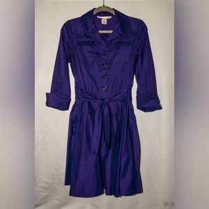 Diane Von Furstenberg Rosina Shirt Dress - Purple