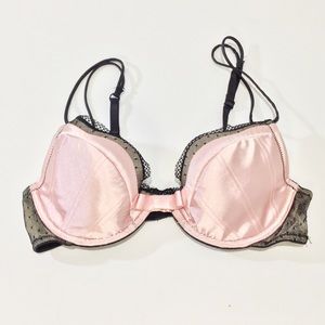 34C pink and black Jezebel bra