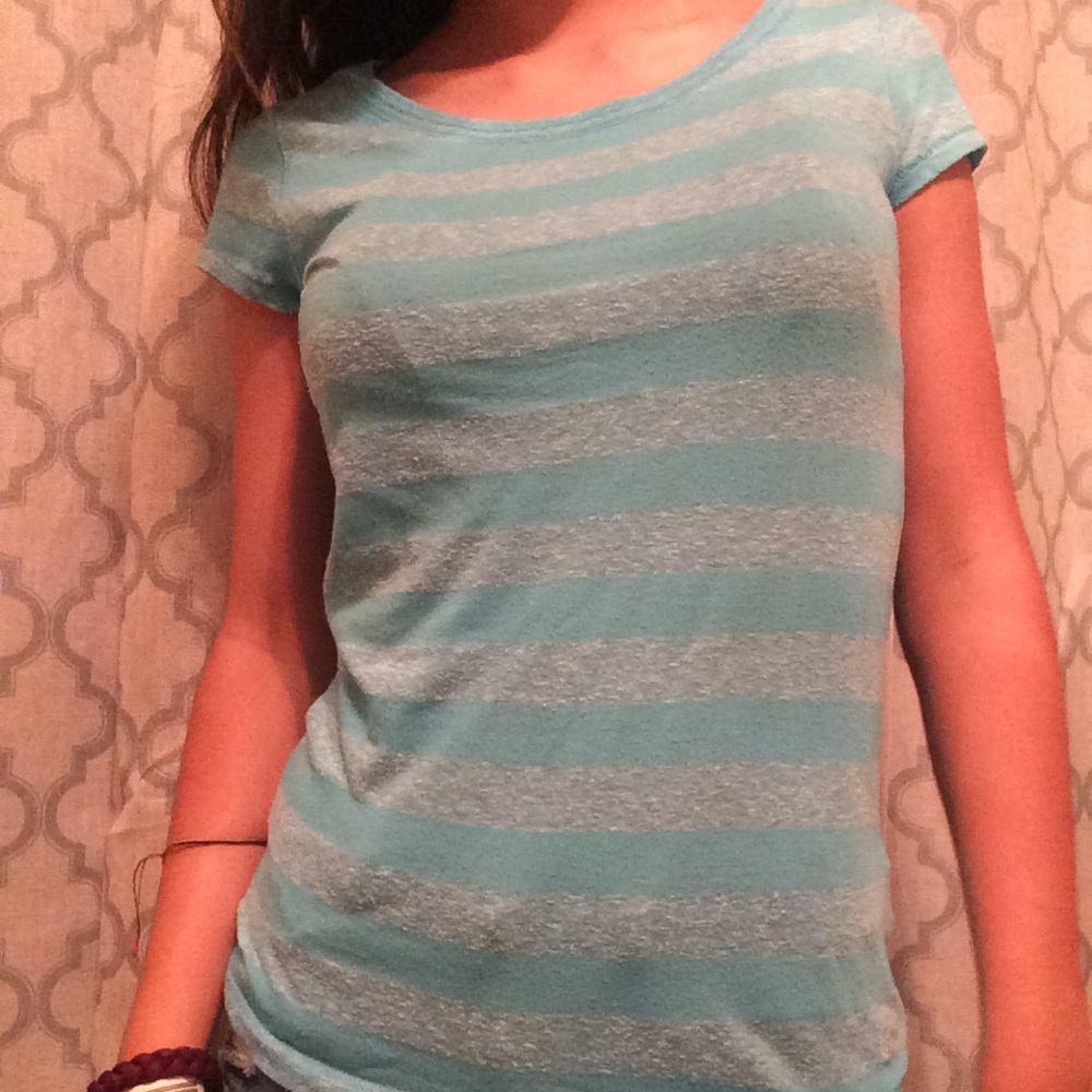 Medium blue Aeropostale striped t shirt