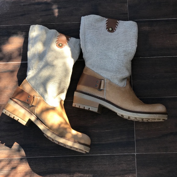 NIB Tan Leather Motorcycle Rugged Boot - Picture 3 of 5