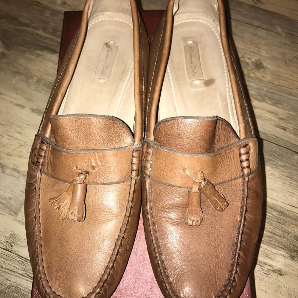 MOSSIMO DUTTI LEATHER TASSEL LOAFERS SZ:11.5 - Picture 1 of 7