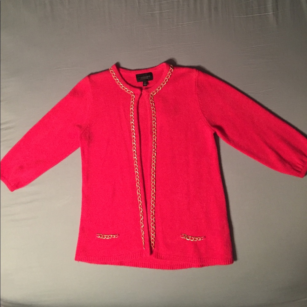 Petite Hot Pink Cardigan