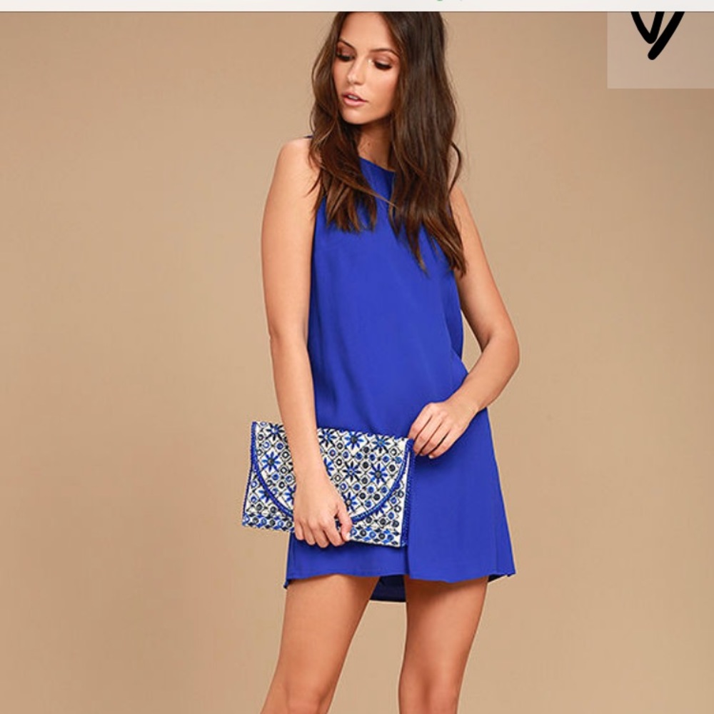 Lulus Royal blue shift dress
