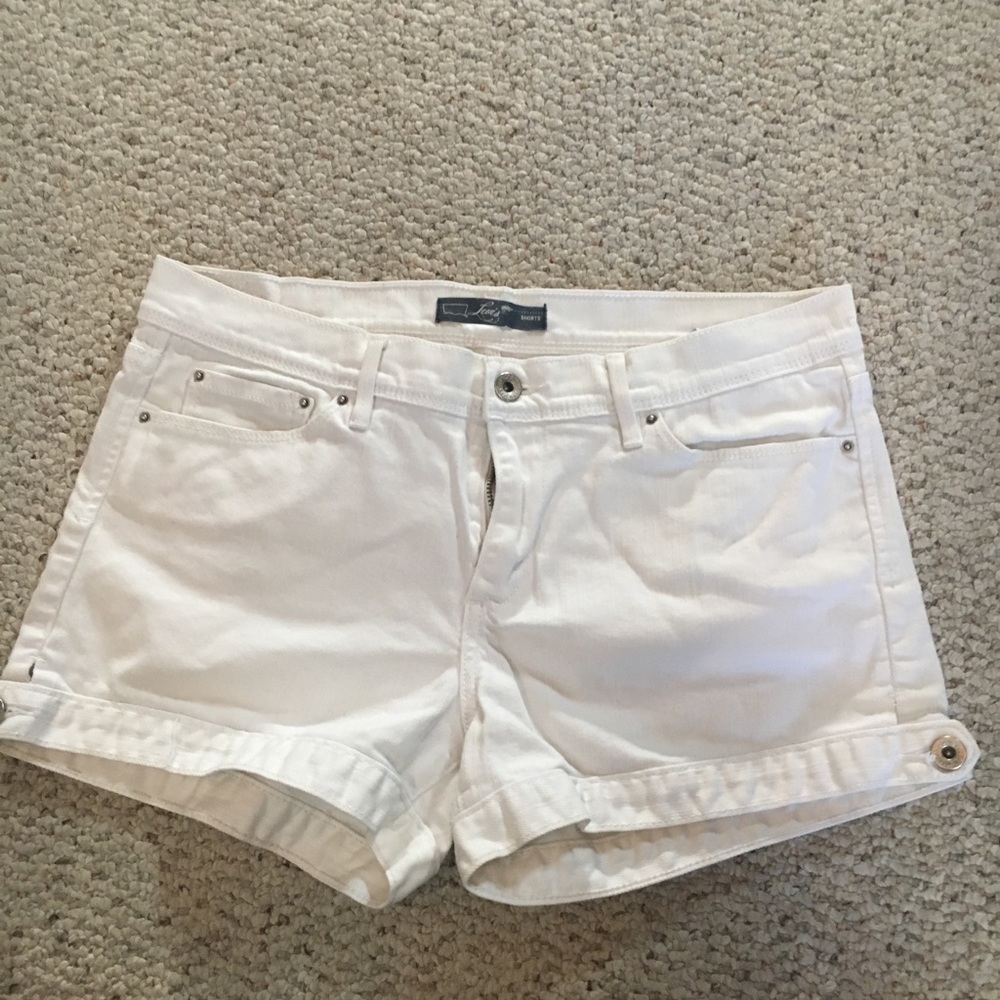 White Levi's Vintage Shorts