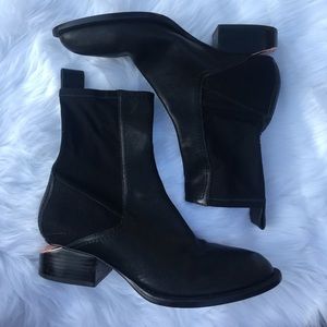 Black Alexander Wang with pop of Rose Gold