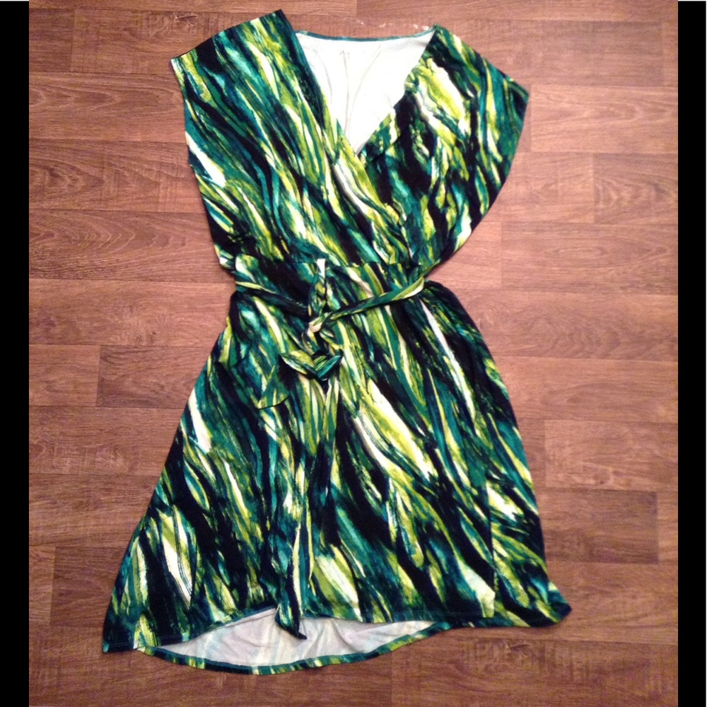 Ava & Viv Faux Wrap Dress