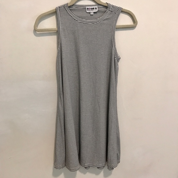 Black and white striped dress - Picture 1 of 2