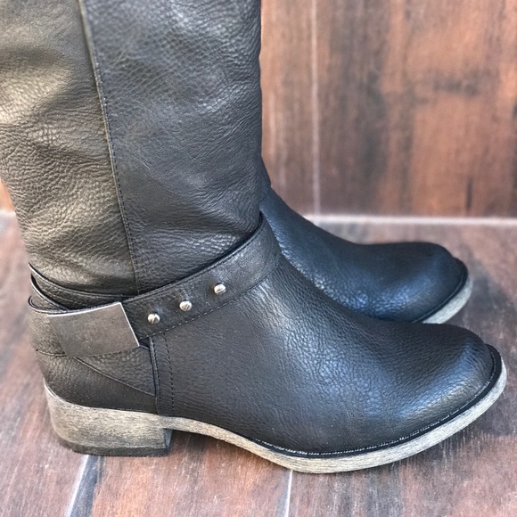 NIB Black Motorcycle Riding Over The Knee Boot - Picture 5 of 8