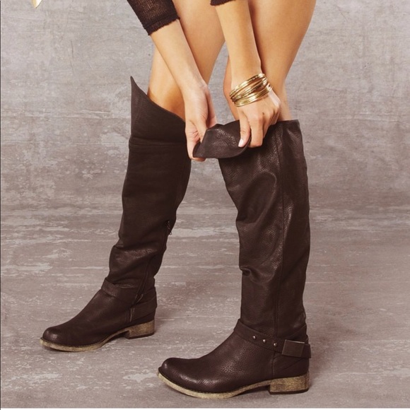 NIB Black Motorcycle Riding Over The Knee Boot - Picture 2 of 8