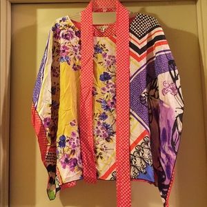 CABI Silk handkerchief shirt