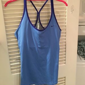 Nike dri-fit racerback tank with built in bra