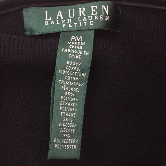 Lauren Ralph Lauren Knit Jacket Size M Petite - Picture 3 of 6