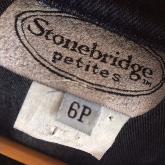 Stonebridge | Lace & Floral Denim Vest Size Medium - Picture 3 of 6