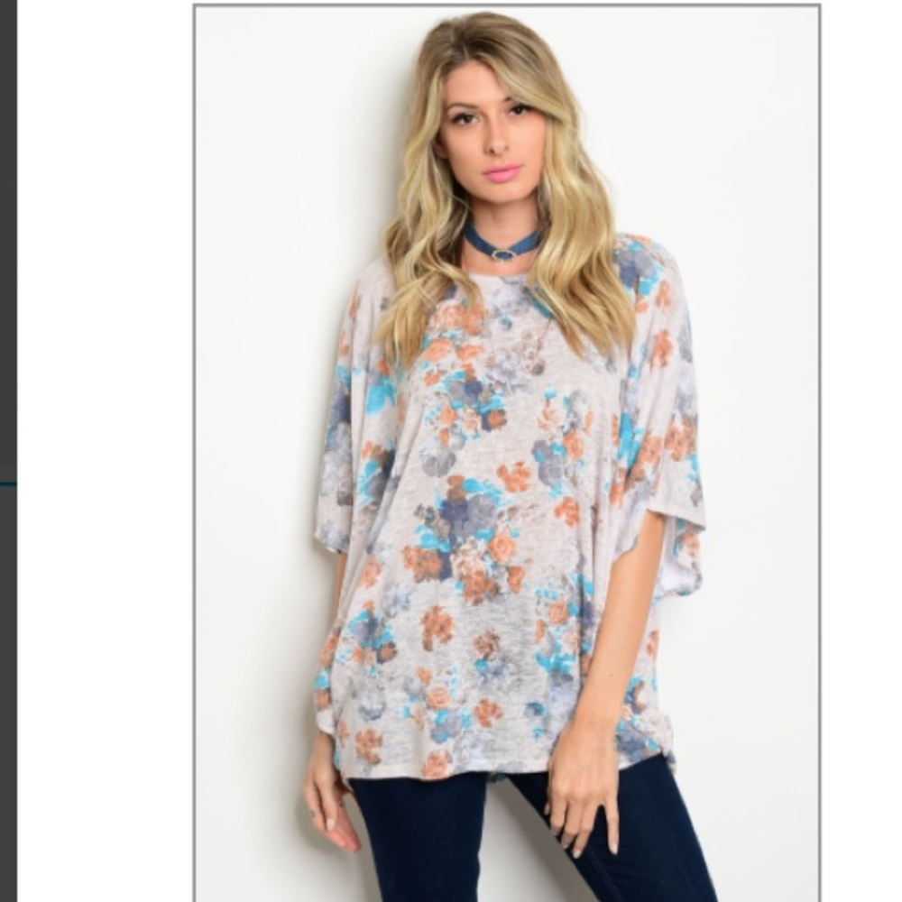 Sand floral top
