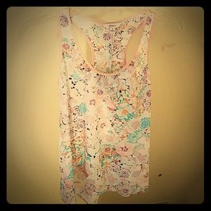 CANDIES FLORAL RACER BACK TANK