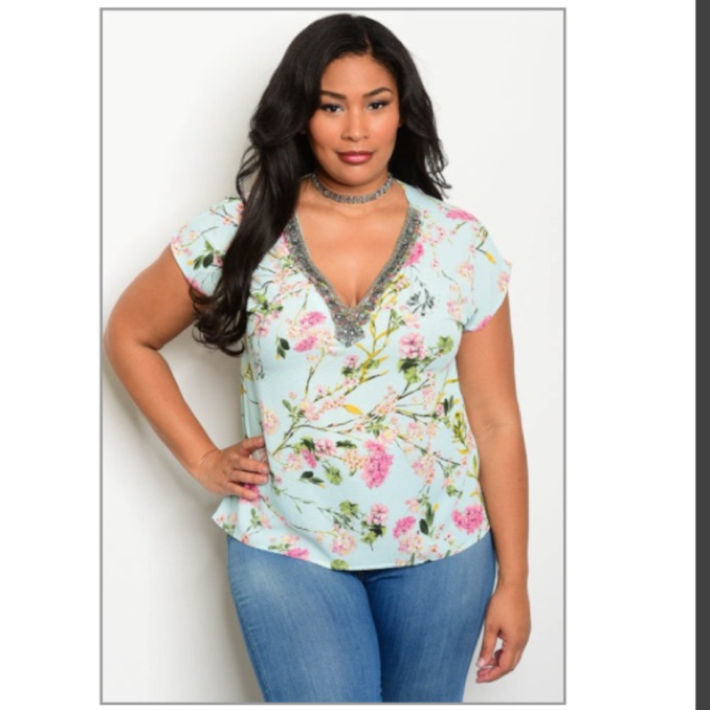 Mint with flowers top