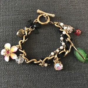 Betsey Johnson charm bracelet
