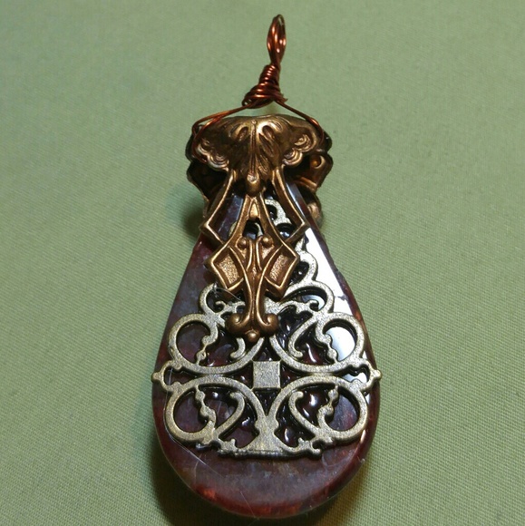 #0025 Artisan Handcrafted Pietersite Pendant - Picture 3 of 3