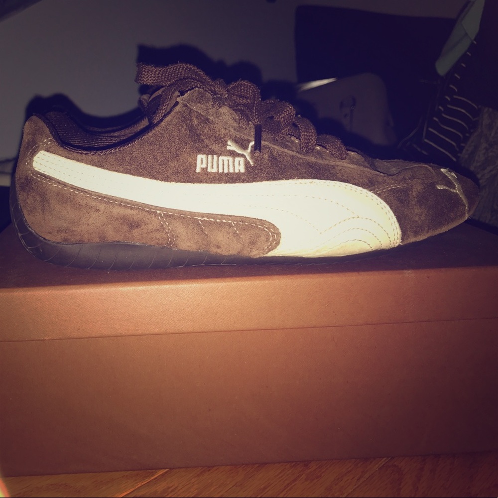 Brown Suede Puma Speed Cats