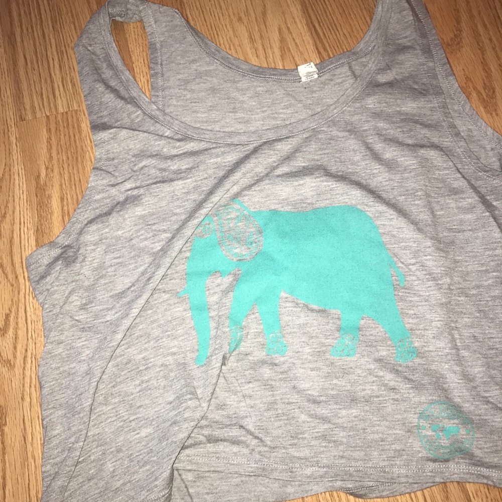 Cute Elephant Crop Top