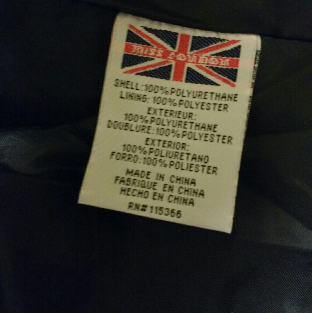 NWT Miss London black motorcycle jacket medium - Picture 3 of 8