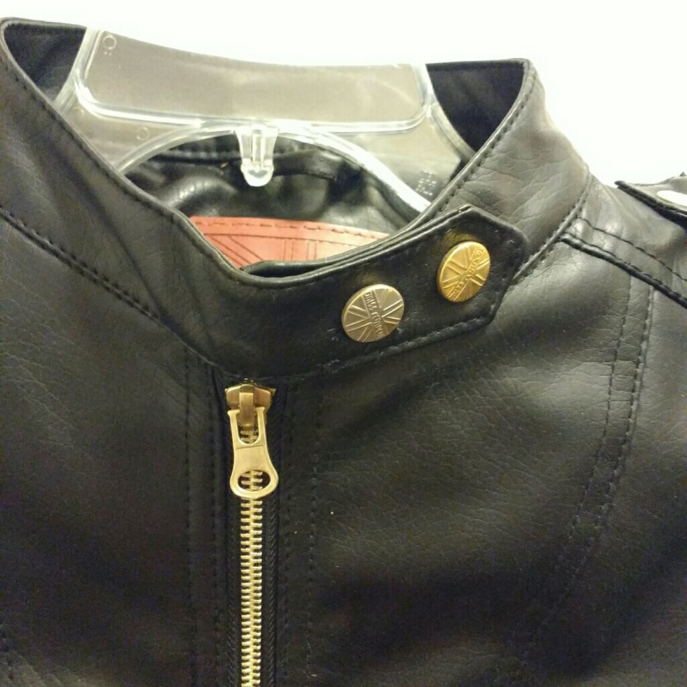 NWT Miss London black motorcycle jacket medium - Picture 8 of 8