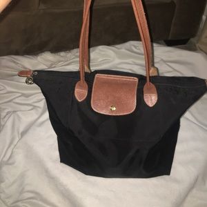 Black Longchamp Le Pliage Large Tote