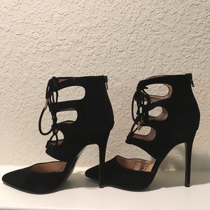 Black high heels by Shoe Republic LA