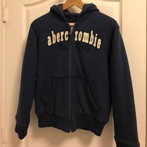 Abercrombie fully-lined zip-up hoodie jacket