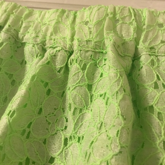 J. Crew Green Cotton Lace Skirt + Pockets - Picture 5 of 5