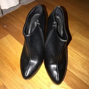 Black ankle boots