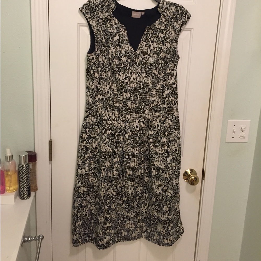 Black and white dress by eShakti