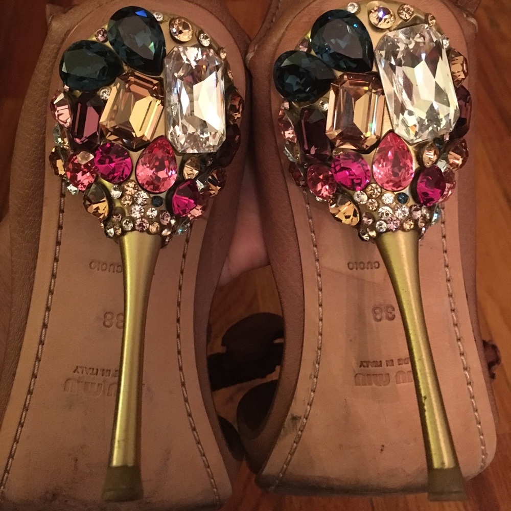🌟Reduced price! Miu Miu jeweled heels
