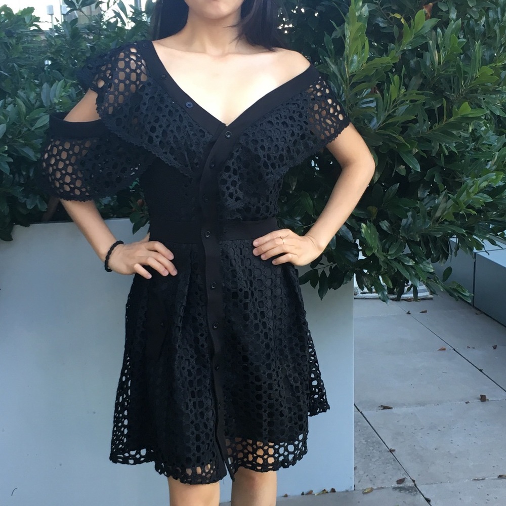 NWT off shoulder pink or black dress