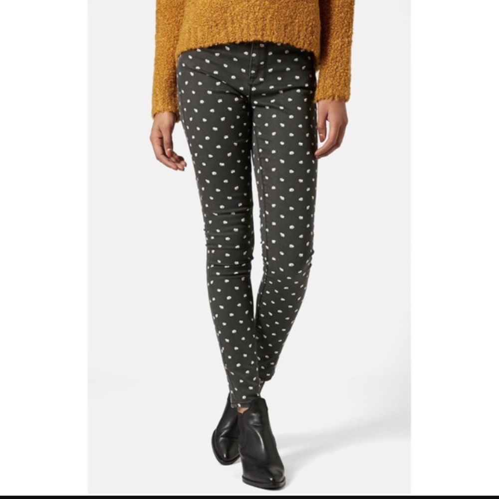 Topshop Leigh Jeans Floral Print