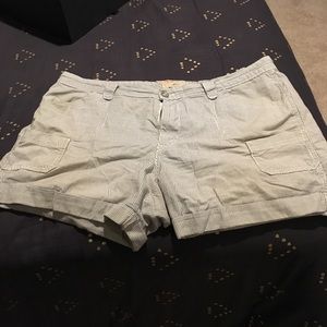 Levi's Blue and White Striped shorts