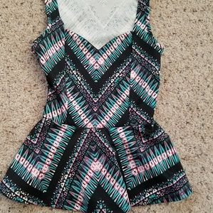 Charlotte Russe xs peplum blouse