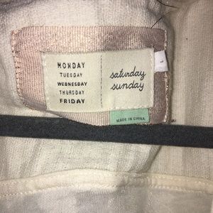 Anthropologie ivory bomber jacket