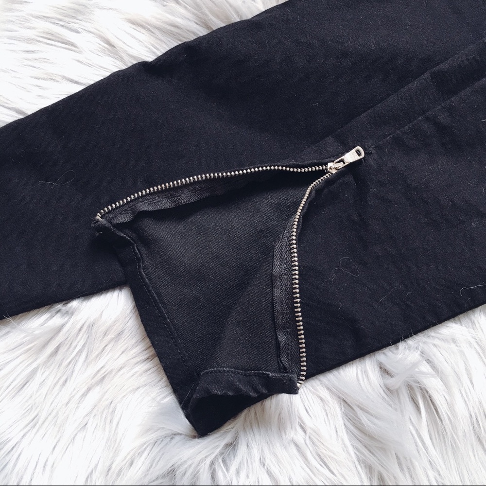 Zara Black Mid-rise Skinny Fit Jeans - Picture 5 of 7