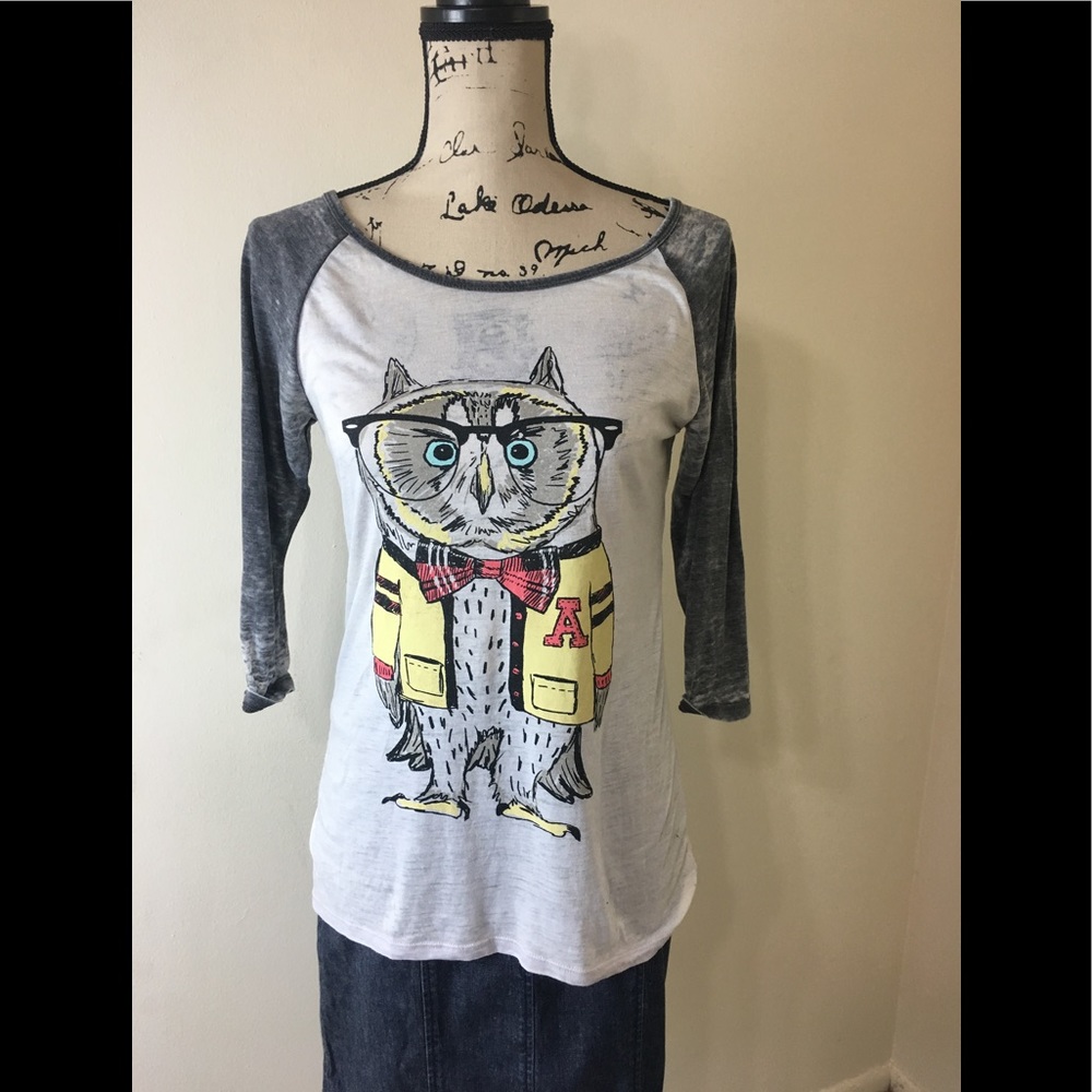 🌵L.O.L. Vintage Like New Owl Glasses Baseball Tee