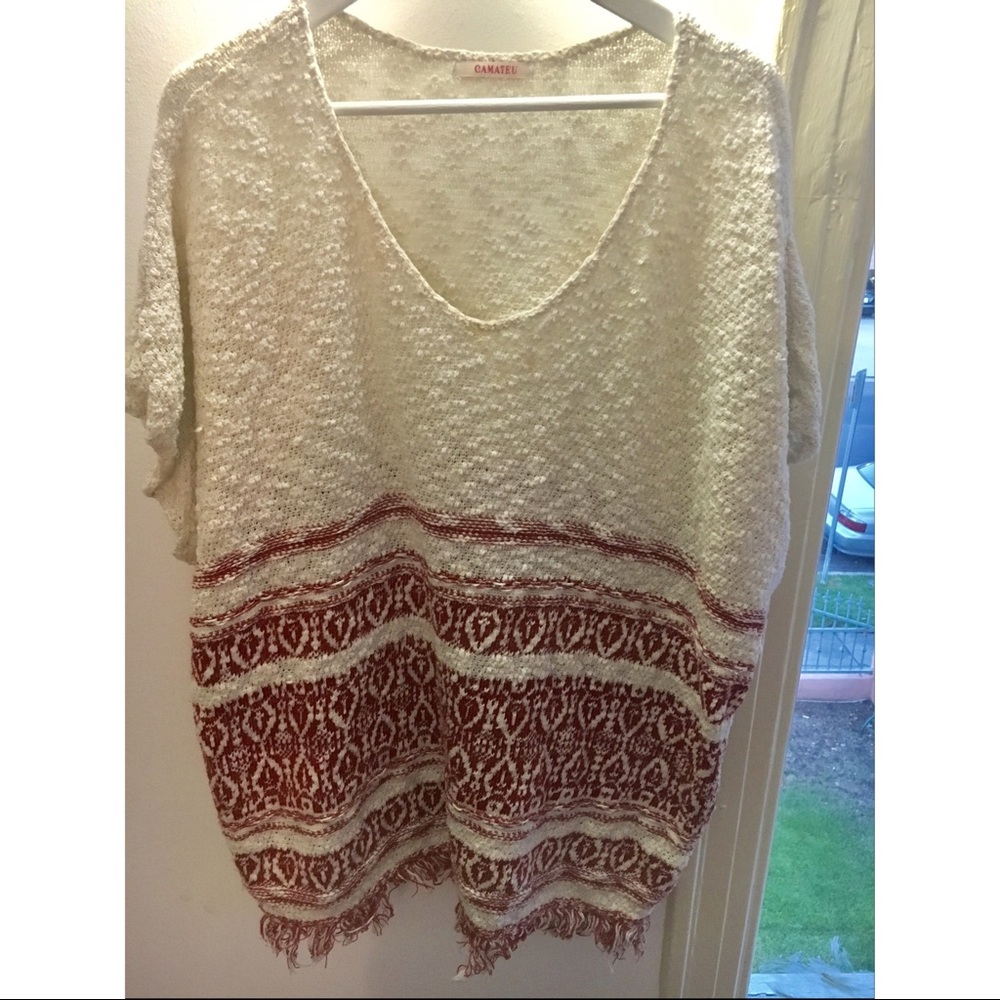 beautiful short sleeved sweater from Paris